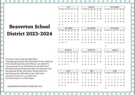 Additional Tips for Beaverton Schools Calendar