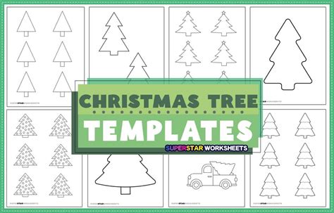 Christmas Tree Printable Template Ideas for Adults