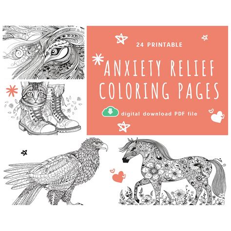 Adult Coloring Pages for Anxiety