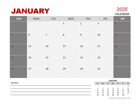 Advantages of Using 2025 Printable Calendar Template