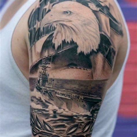 Aircraft Carrier Tattoo Design 10