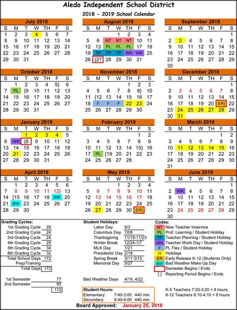 Aledo Isd Calendar Image 8