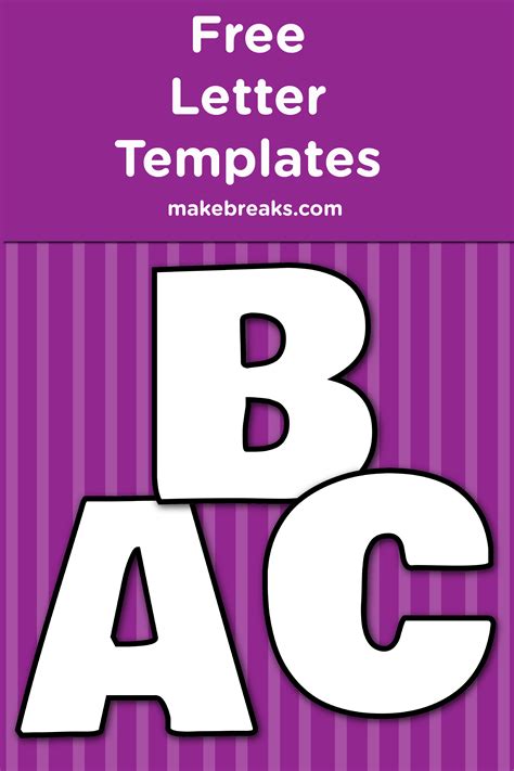 Alphabet Letters Template