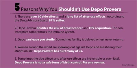 Alternatives to Depo Provera