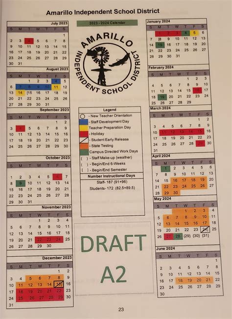 Amarillo Aisd Calendar and Student Success