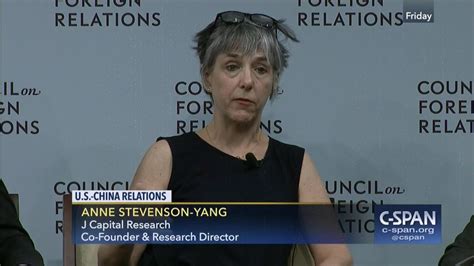 Anne Stevenson Yang at a conference