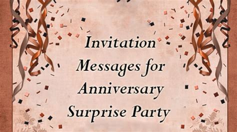 Anniversary Surprise Party