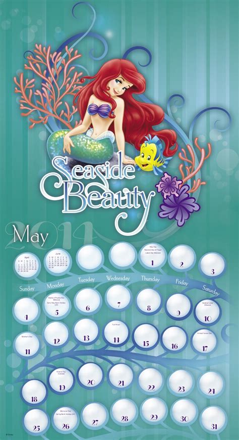 Ariel Calendar Image