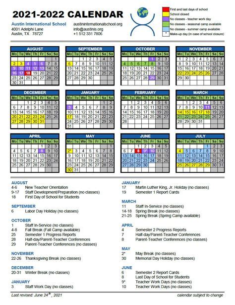 Arlington ISD Calendar