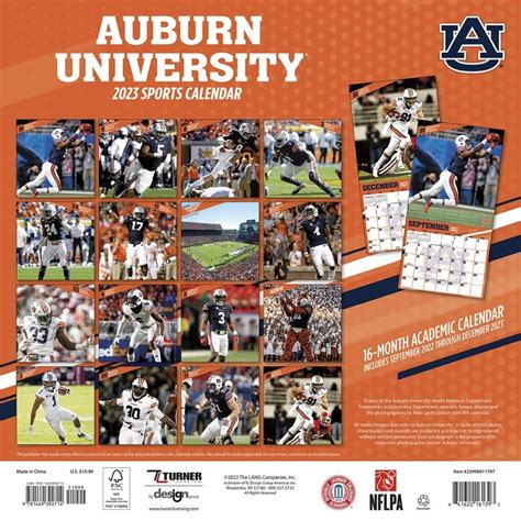 Auburn Calendar Basics