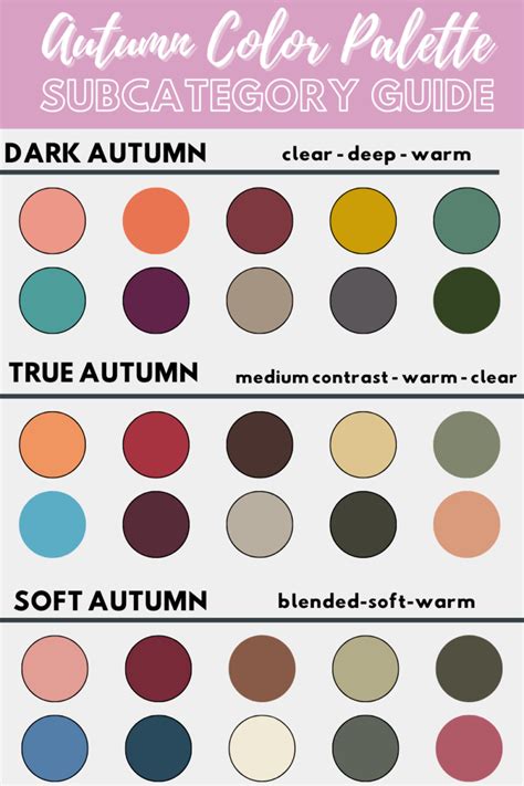 Autumn Color Palette Key Colors