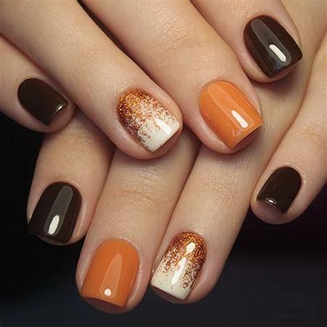 Autumn Color Palette Nail Art Designs