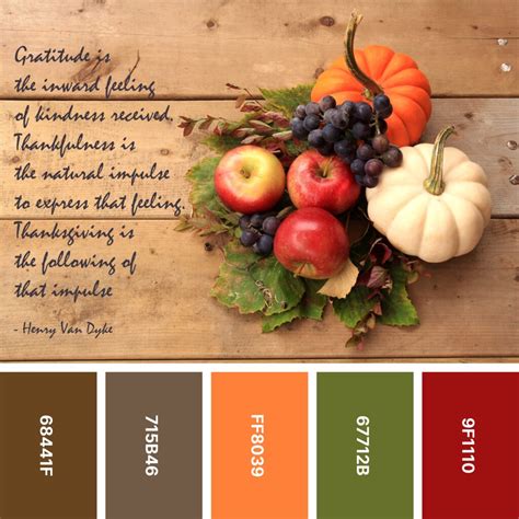 Autumn Color Palette Thanksgiving