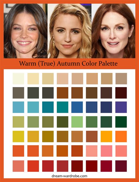 Autumn Skin Tone Color Palette