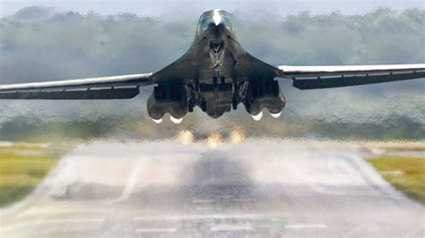 B-1B Bomber Takeoff