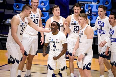 BYU Basketball Team in Action