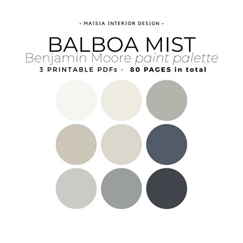 Balboa Mist Color Palette