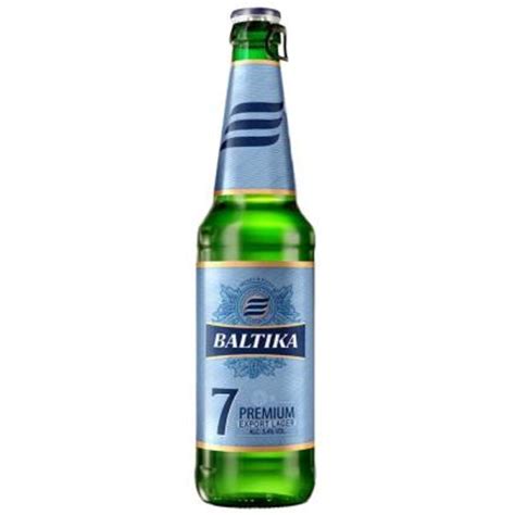 Baltika 7 beer bottle