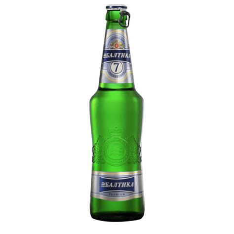 Baltika 7 beer bottle