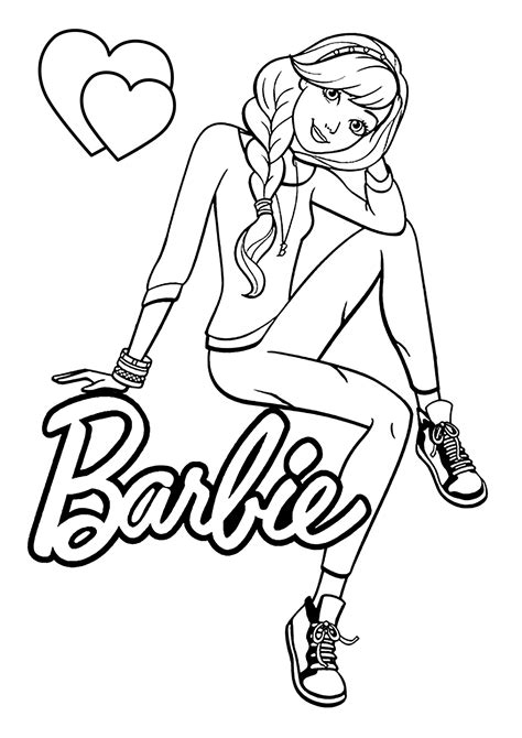 Barbie Coloring Page Themes