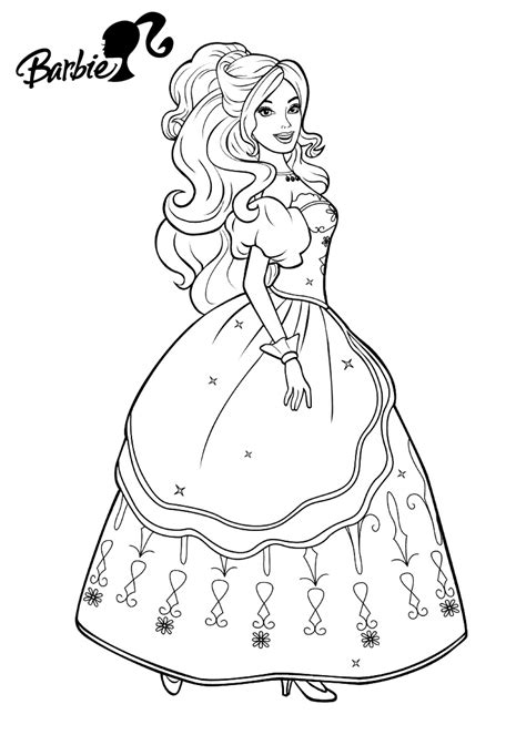 Barbie Princess Coloring Pages