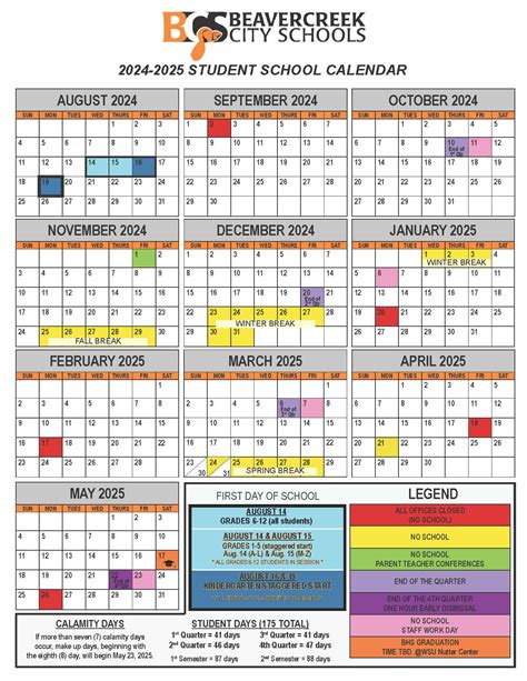 Beavercreek Schools Calendar