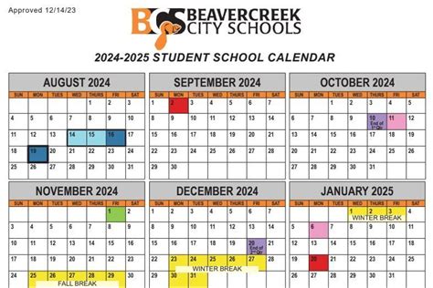 Beavercreek Schools Calendar Planning