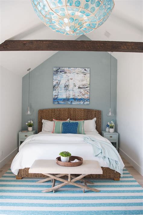 Bedroom with Coastal Chic Touches