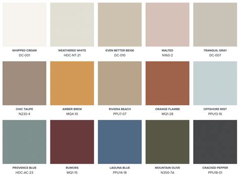 Behr Color Palette 1