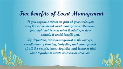 Benefits of Events in Forsyth County