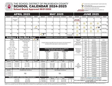 Benefits of the Palm Beach County Schools Calendar