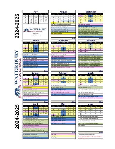 Benefits of Waterbury Schools Calendar for Students