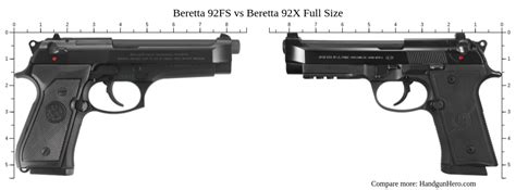 Beretta 92x vs 92fs design comparison