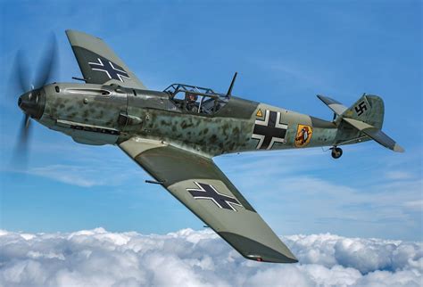 Bf 109 in flight