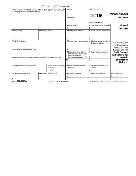 Blank 1099 Form