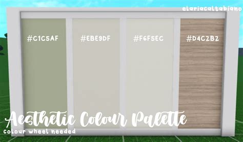 Bloxburg Color Palette Designs Inspiration