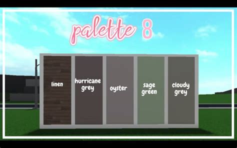 Bloxburg Color Palette Image 6