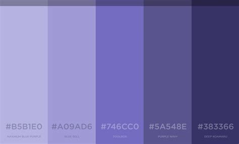 Blue Purple Color Palette Example 1