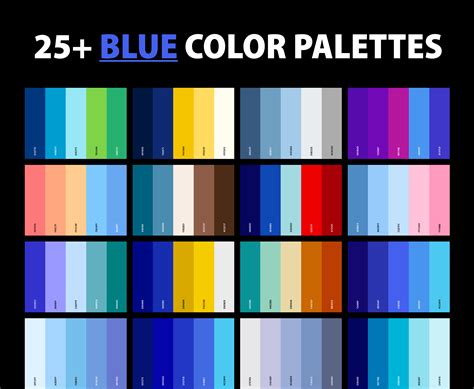 Blue color palette