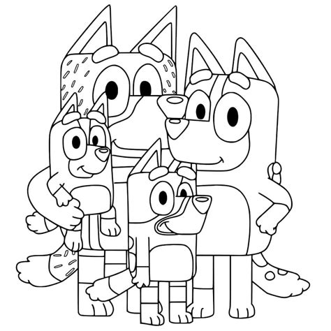 Bluey Coloring Pages Printable Fun