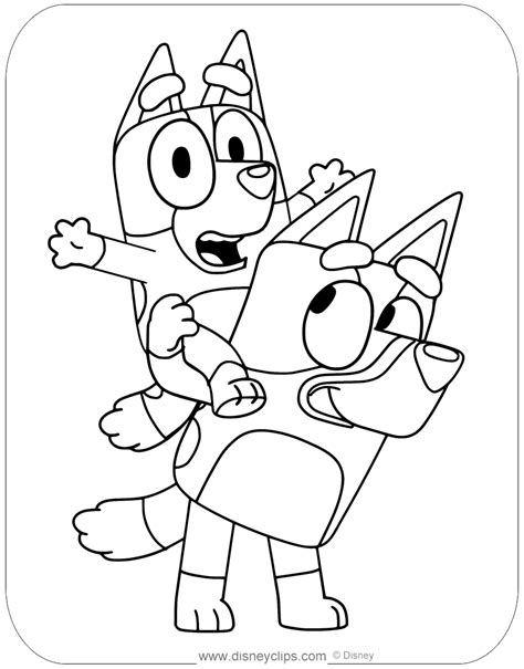 Bluey Coloring Pages Printable Free