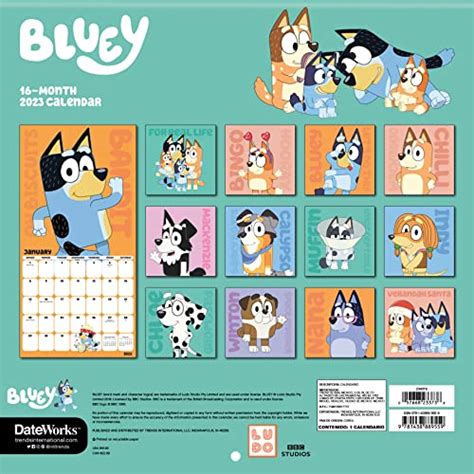 Bluey Wall Calendar