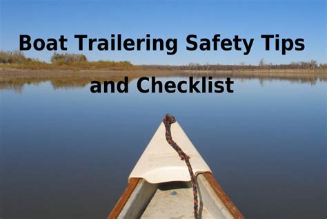 Boat Trailering Tips