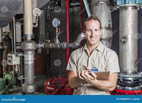 Boiler Technician at work