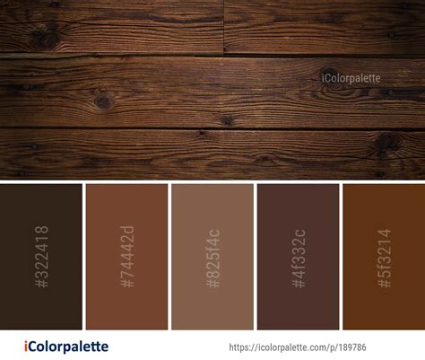 Ebony and Cherry Wooden Colour Palette