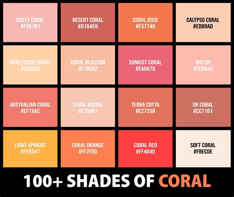 Bold and Bright Coral Color Palette