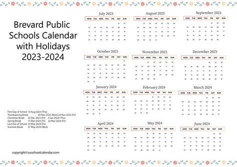 Brevard Schools Calendar