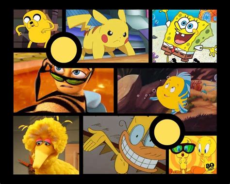 Bright Yellow Colors Cartoon Network