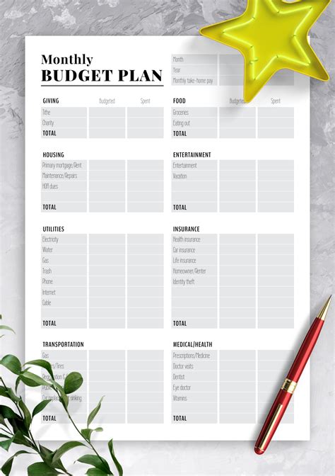 Budget Planner Template