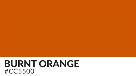 Burnt Orange Color Representing Energy